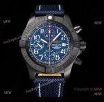 Swiss Copy Breitling Super Avenger II 7750 Black and Blue Dial Watch